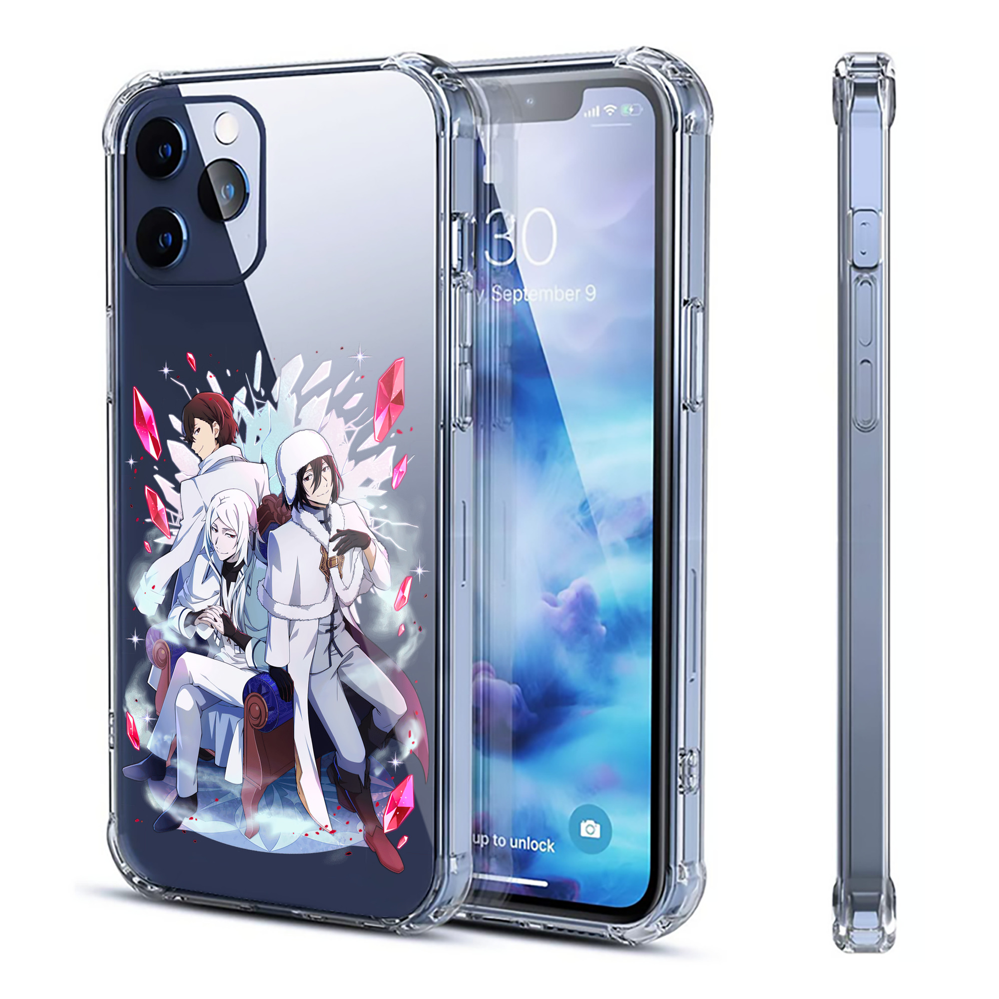 （画像用） 文豪ストレイドッグス Bungo Stray Dogs 【iPhone 12シリーズ対応】透明スマホケース（クリアソフトケース）